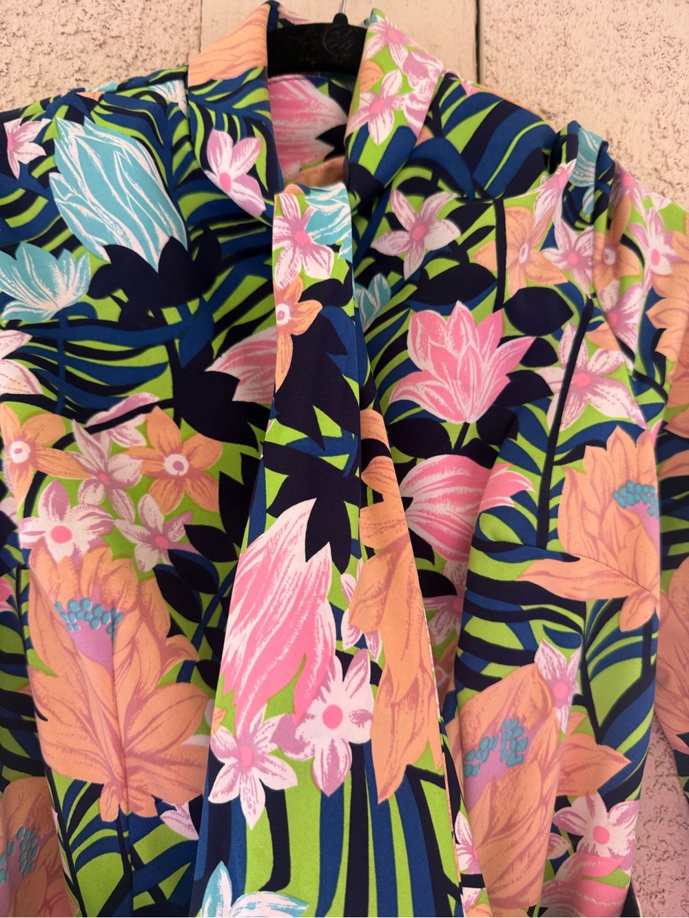 VTG 70s Concept 70s by Swirl Bell Bottom Jumpsuit Set Style 3429A Bold Floral